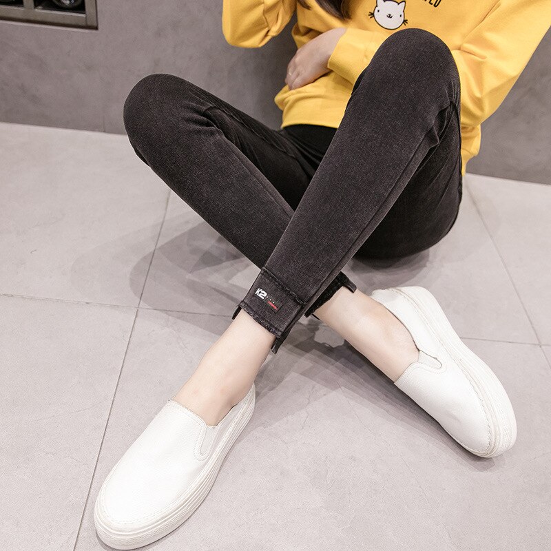 Jean slim pour femmes enceintes, vêtement de maternité, pantalon extensible, Denim Gravidas, printemps été
