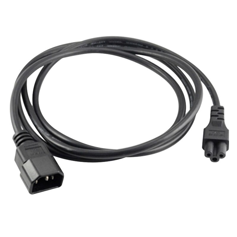 Black Copper 10A 250V IEC320 C14 male to C5 female Power Cord 20CM 60CM 1.8M UPS PDU APC Cable PC Laptop Power Conversion Wire