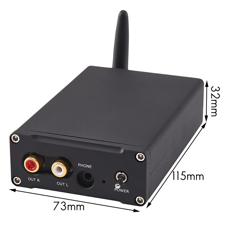 Verlustfreier hifi-decoder qcc 5125 aptx hd bluetooth 5.0 wireless- 2a -adapter dac-dekodierung  dc12v