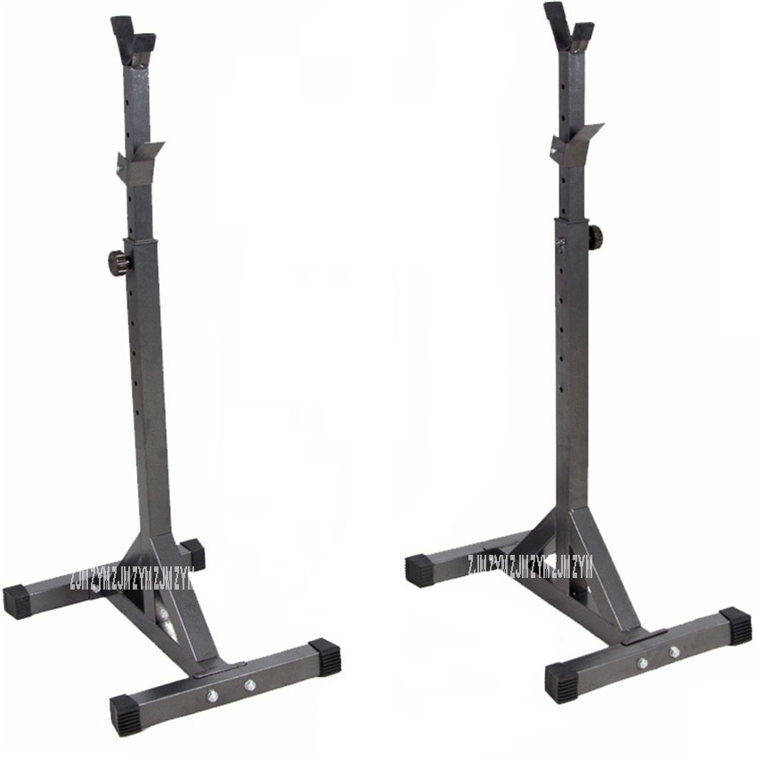 Steel Barbell Stand Weight Lifting Split Barbell Squat Rack Stand Adjustable Height Barbell Semi-Frame Indoor Fitness Equipment
