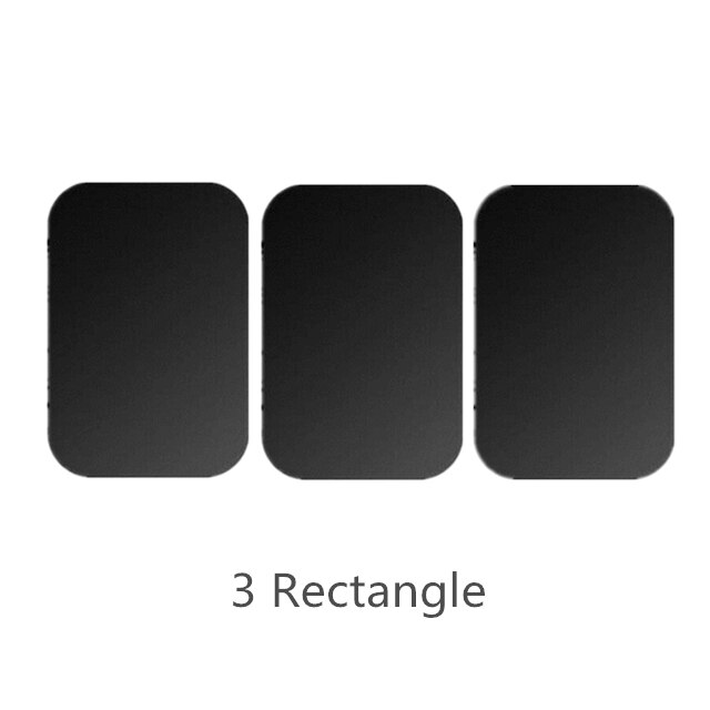 Syrinx Metall Platte Magnet Handy, Mobiltelefon Ständer Universal- Ersatz Metall Platte Bausatz Mit Klebstoff Für magnetisch Wagen montieren praktisch Halfter: 3Rechteck