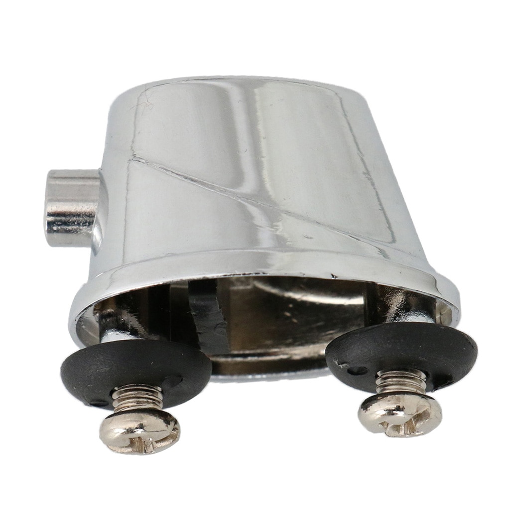 Agarradera de tambor de Metal plateado con tornillos de montaje para piezas de tambor Tom Snare