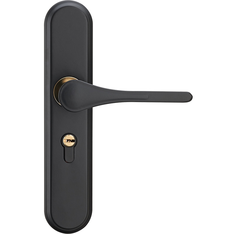 Door lock room indoor bedroom lock home stainless steel door lock solid wood door handle universal bathroom door lock