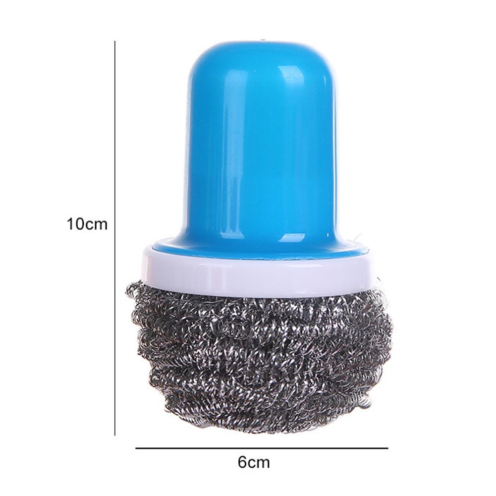 Home Kitchen Stainless Steel Wire Ball Pot Dish Cleaning Brush Washing Scrubber