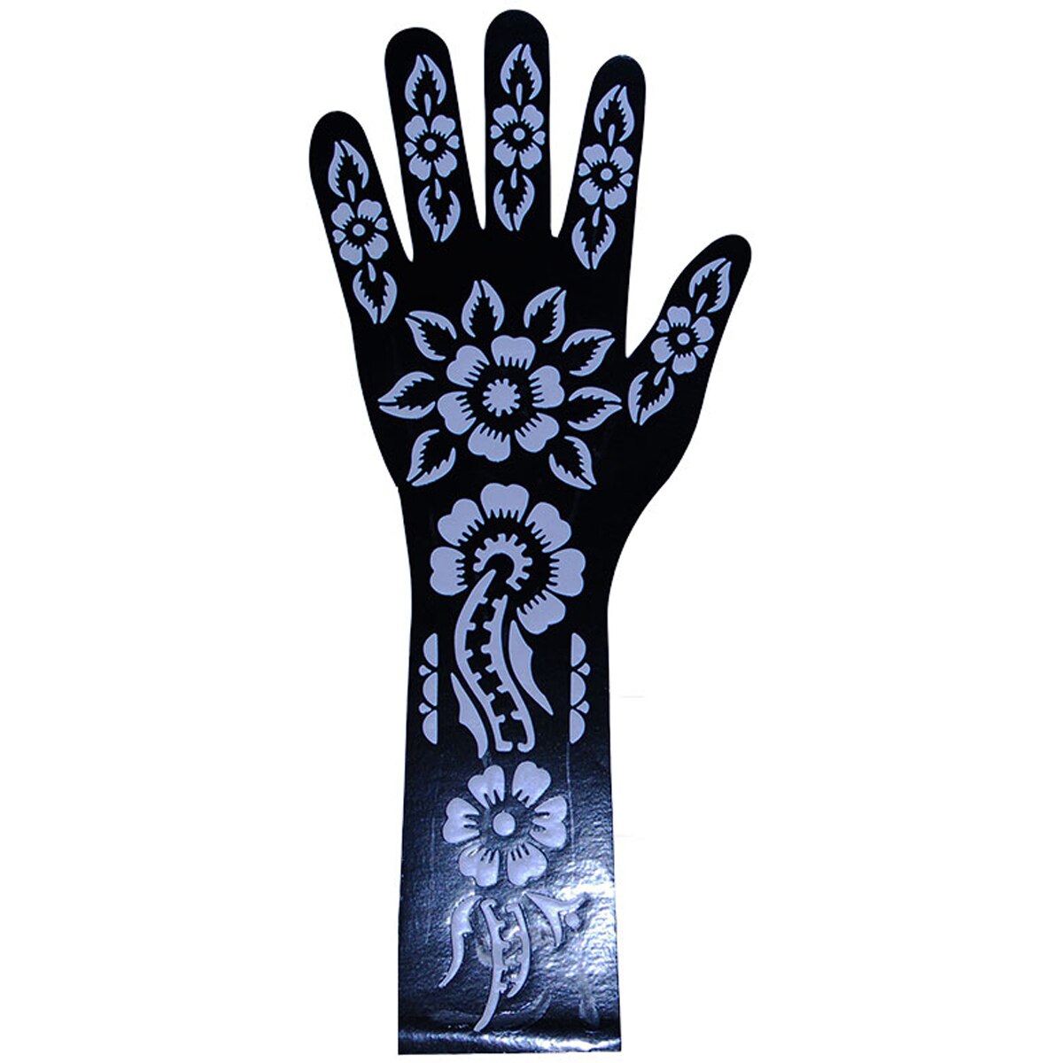 henna Schablone Hand aufbringen 02
