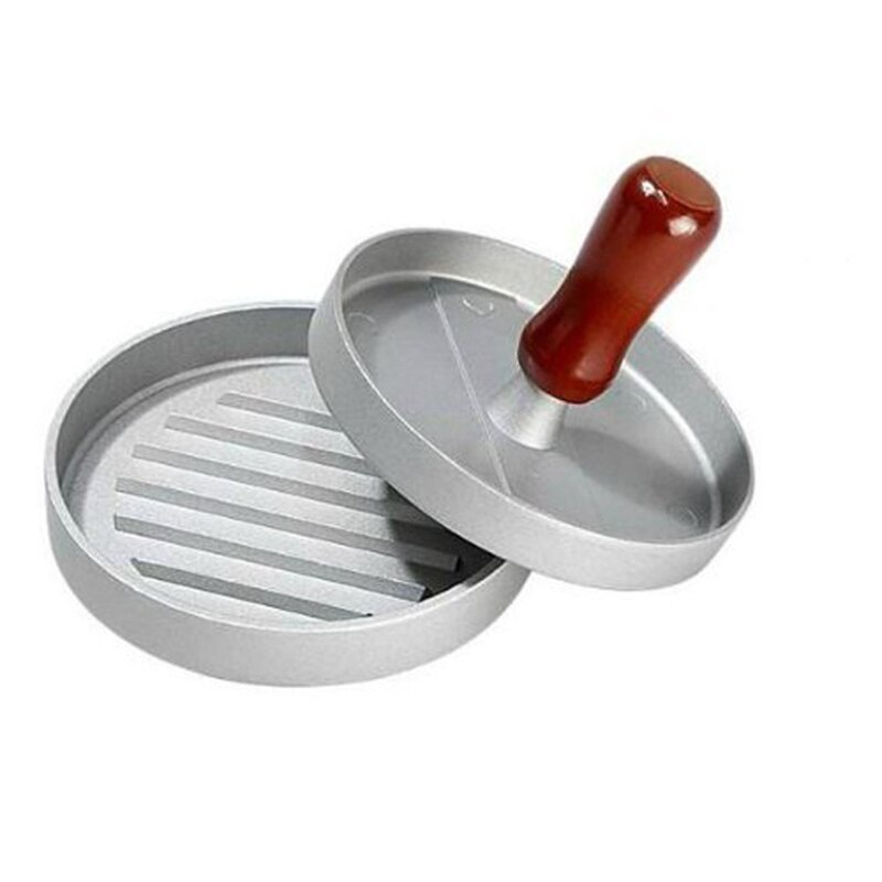 Burger Press Hamburger Meet Maker Aluminum 4.6 inch Dia Non-Stick Quarter Pounder Beef Burger Hamburger Press Make Poultry Tools
