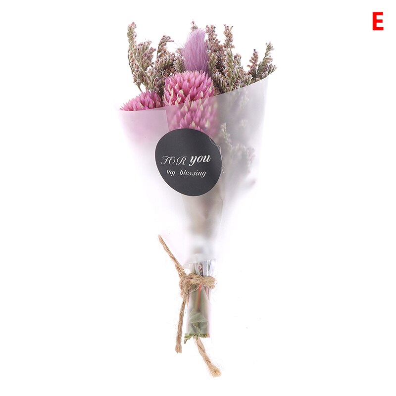 Tør blomst kunstigt krystalgræs til valentinsdag indretning mini buket gør det selv piger tørrede blomster fotografi rekvisit: E