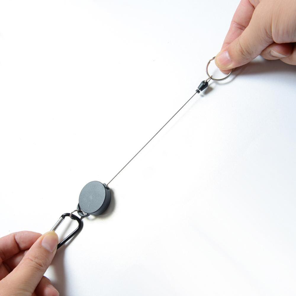 Telescopische sleutelhanger sleutelhanger karabijnhaak wandelsets reisketting sport kamperen buiten intrekbaar  z4 s 1