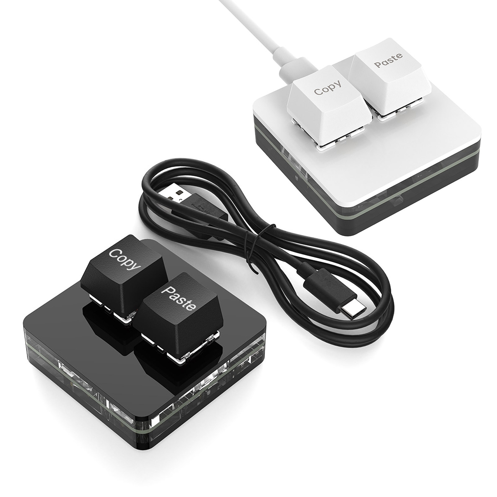 2 Keys Macro Programming Mini Keyboard for Gaming Hotswap Programming Keypad Copy Paste Mini Button Macropad