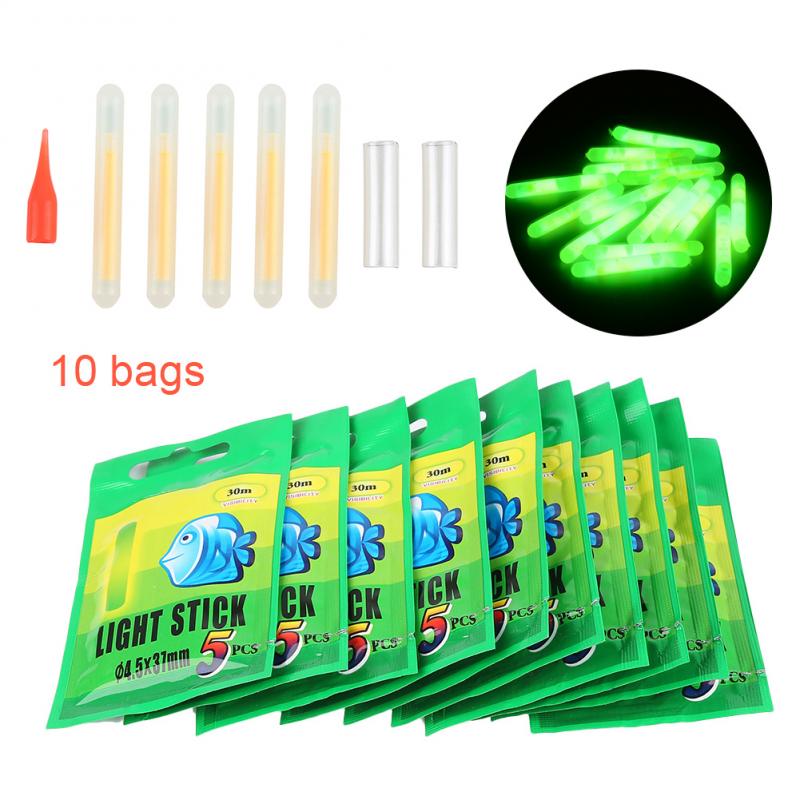 Small Accessories 50 Pcs 4.5MM Fishing Fluorescent Lightstick Light Night Float Rod Lights Dark Glow Stick Fishing Tool