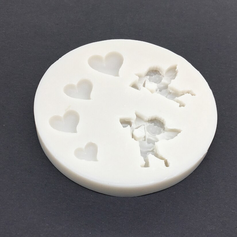 Liefde Cupido Shape Silicone Mold Sugarcraft Chocolade Cupcake Bakvorm Fondant Cake Decorating Gereedschap