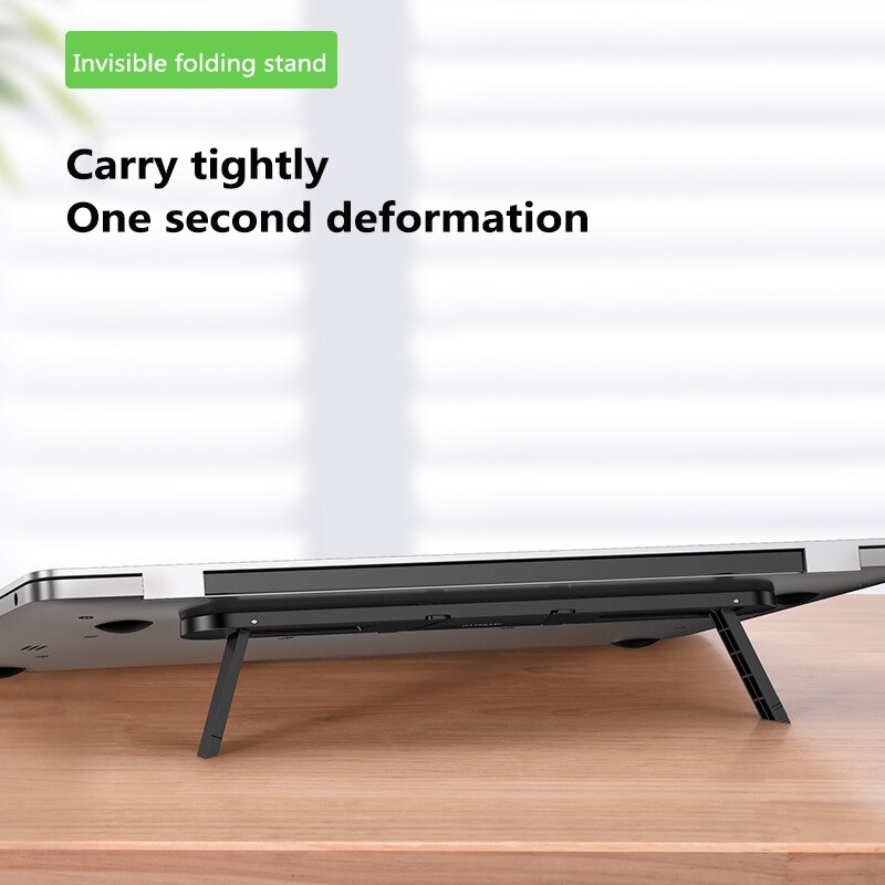 Invisible Laptop Stand Golden Triangle Structure Is More Stable Adjusted Folds Up Less Space Ergonomic Small And Exquisit