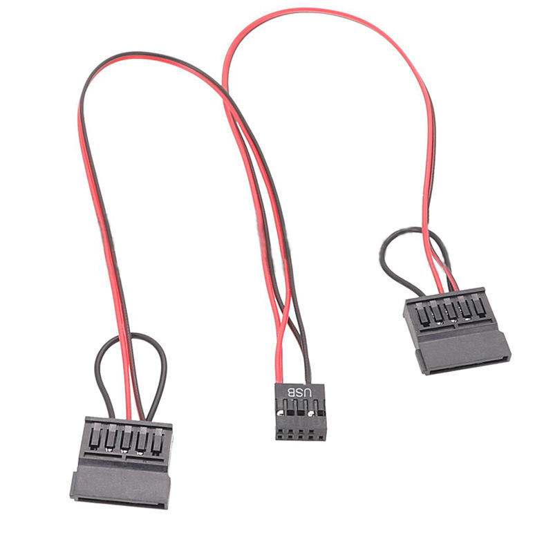 239 USB-zu-SATA-Stromkabel-Splitter für ITX-Mainboard, USB 9-polig auf SATA-Kabel, Laptop, PC, 2,5 Zoll Festplatte, SSD-Stromleitung: Grün