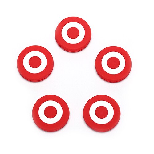 1 pçs raquete de borracha de silicone amortecedor vermelho alvo bonito raquete de tênis vibração