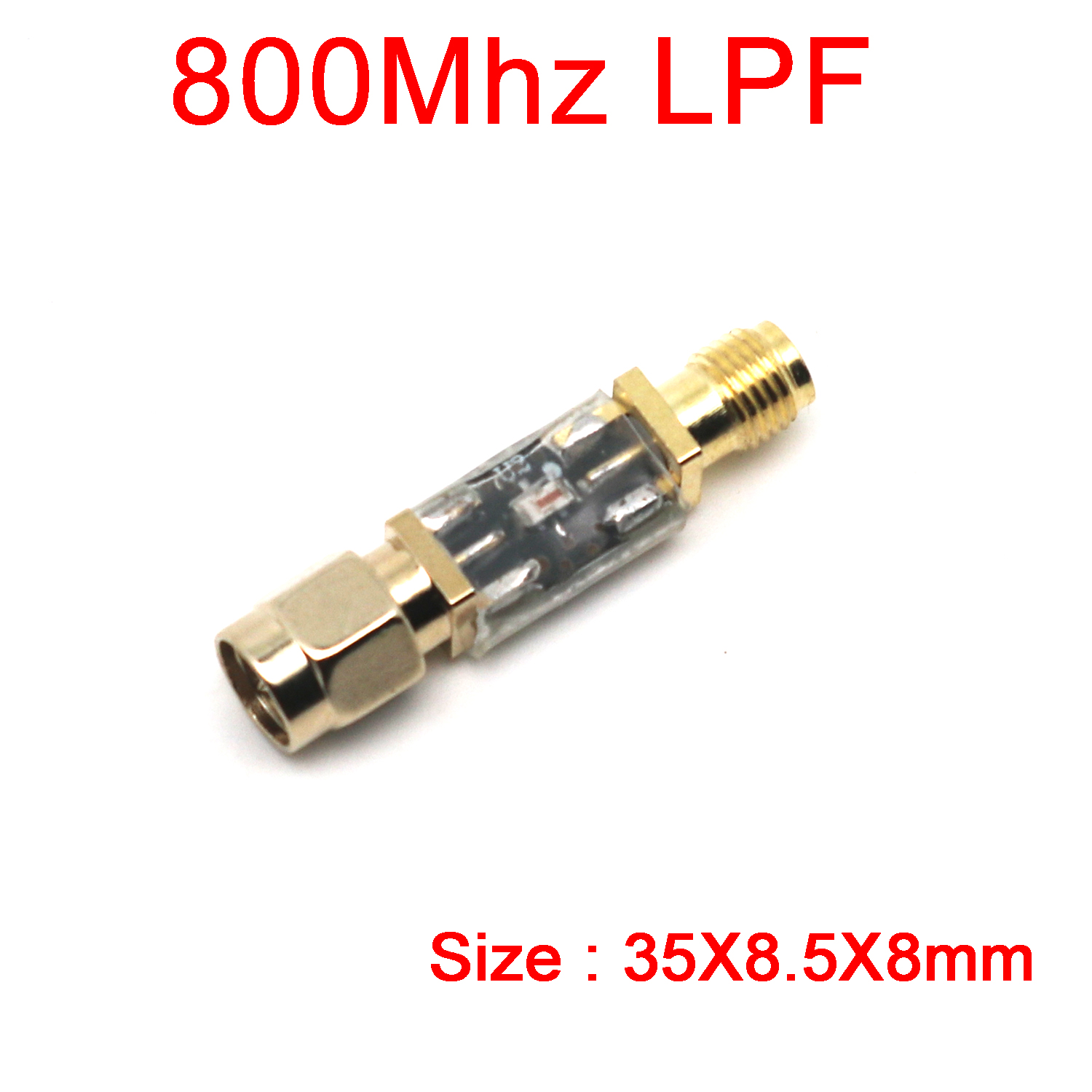 Rf lavpassfilter lpf 30 mhz /100 mhz /200 mhz /500 mhz /800 mhz /1000 mhz /1200 mhz /1400 mhz /2000 mhz /2400 mhz signal radiofrekvens lc: Rød