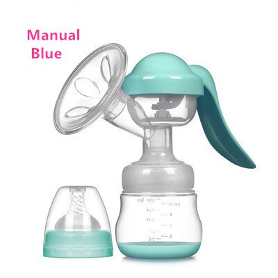 Manual electric breast pump breast pump milker suction power automatic massage postpartum lactator: Green