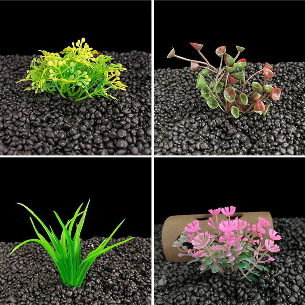 Vert artificiel amical en plastique faux plantes d'eau maison aquarium paysage en plastique décor ornement accessoires