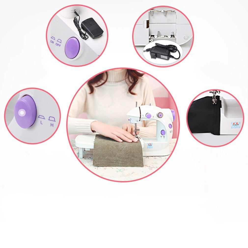 Practical Electric Sweing Tailor Small Household Electric Mini Multifunction Portable Sewing Machine