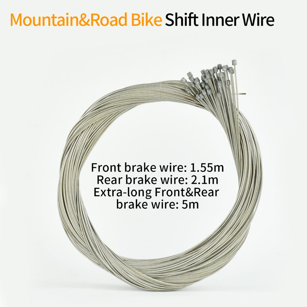 JSHOU BIKE Brake Inner Cables Wire Brake Front Rear Shift Line Wire for Mountain and Road Bike Universal Cycling Accessories MTB