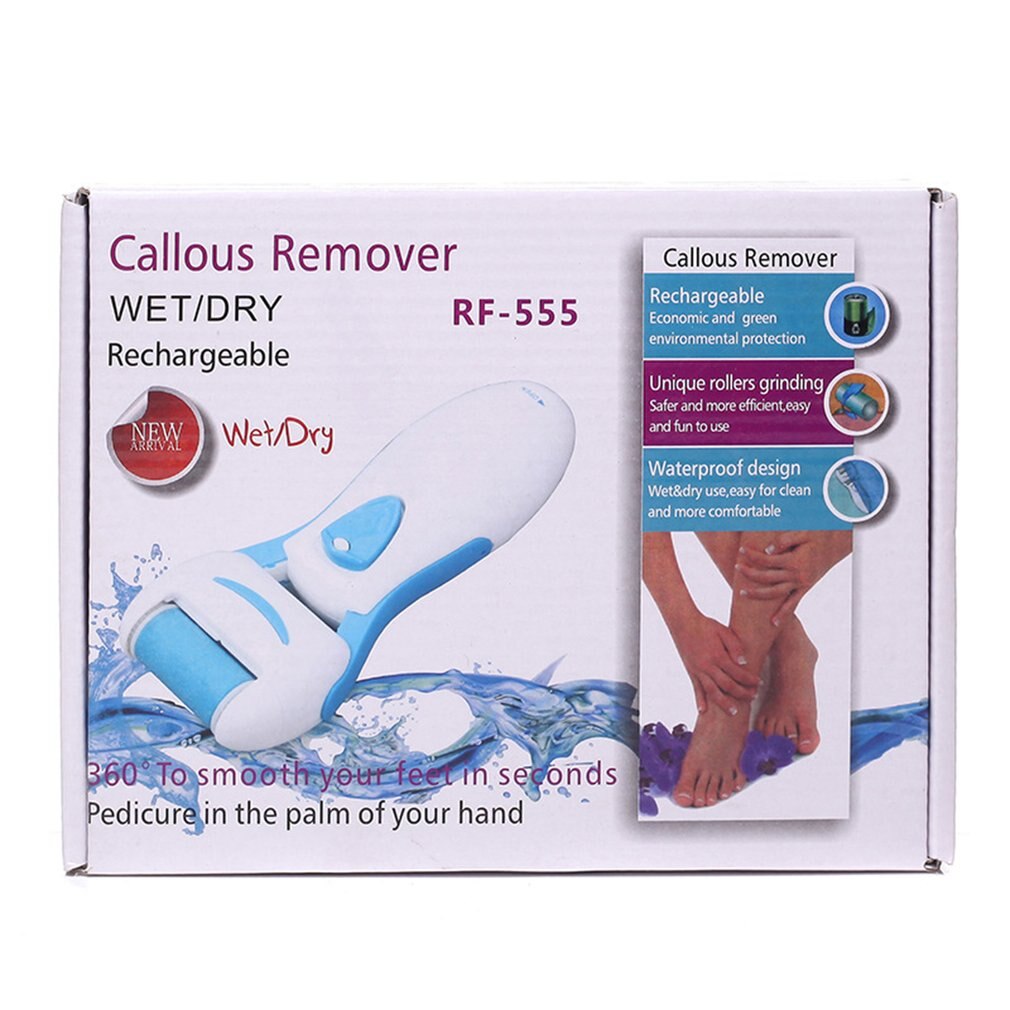 Oplaadbare elektrische voetschraper om dode huidcellen te verwijderen voetpedicure om over te gaan op oud afwasbaar water