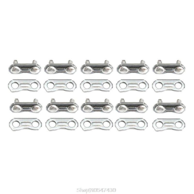 10 Sets Stainless Steel Chain Link Connector Joints Chainsaw Chain Joiner Link For 325 058 Chain Joining O27 20