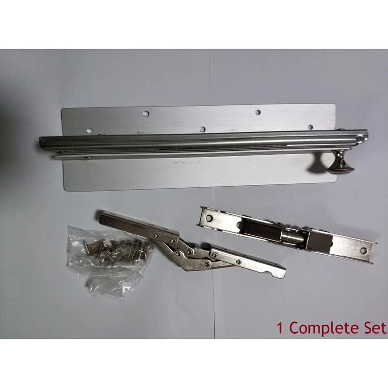 Quincaillerie de table extensible, extension de table pliante de camping-car (1 glissière + 2 charnières): 1 slide and 2 hinges