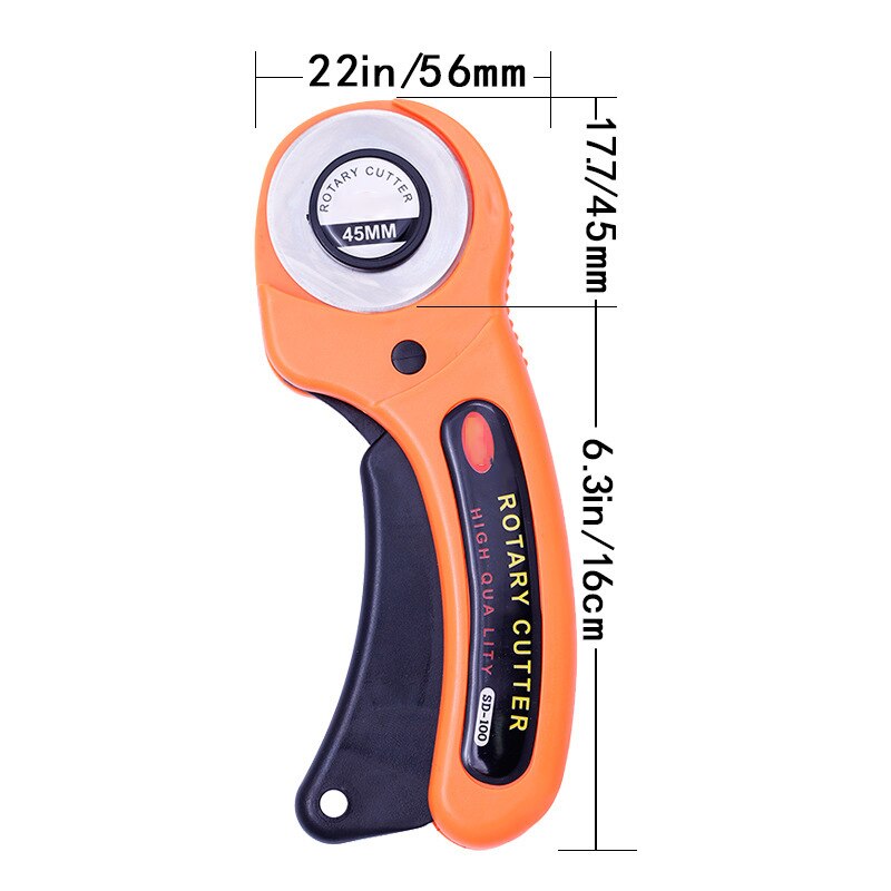 Leather Craft 45mm Rotary Cutter Leather Cutting Tool Fabric Cutter Circular Blade DIY Patchwork Sewing Quilting Fit Olfa Cut