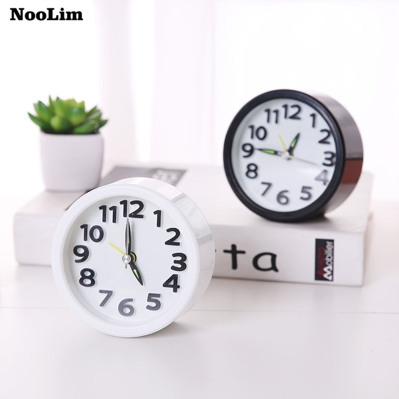 NOOLIM-reloj despertador minimalista para mesita de noche, con personalidad creativa, pequeño y Simple, para dormitorio de niños