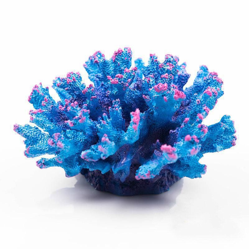 Harpiks blomst koral akvarium dekoration sten akvarium koralrev ornament koral plante akvarium baggrund dekoration diameter 11cm