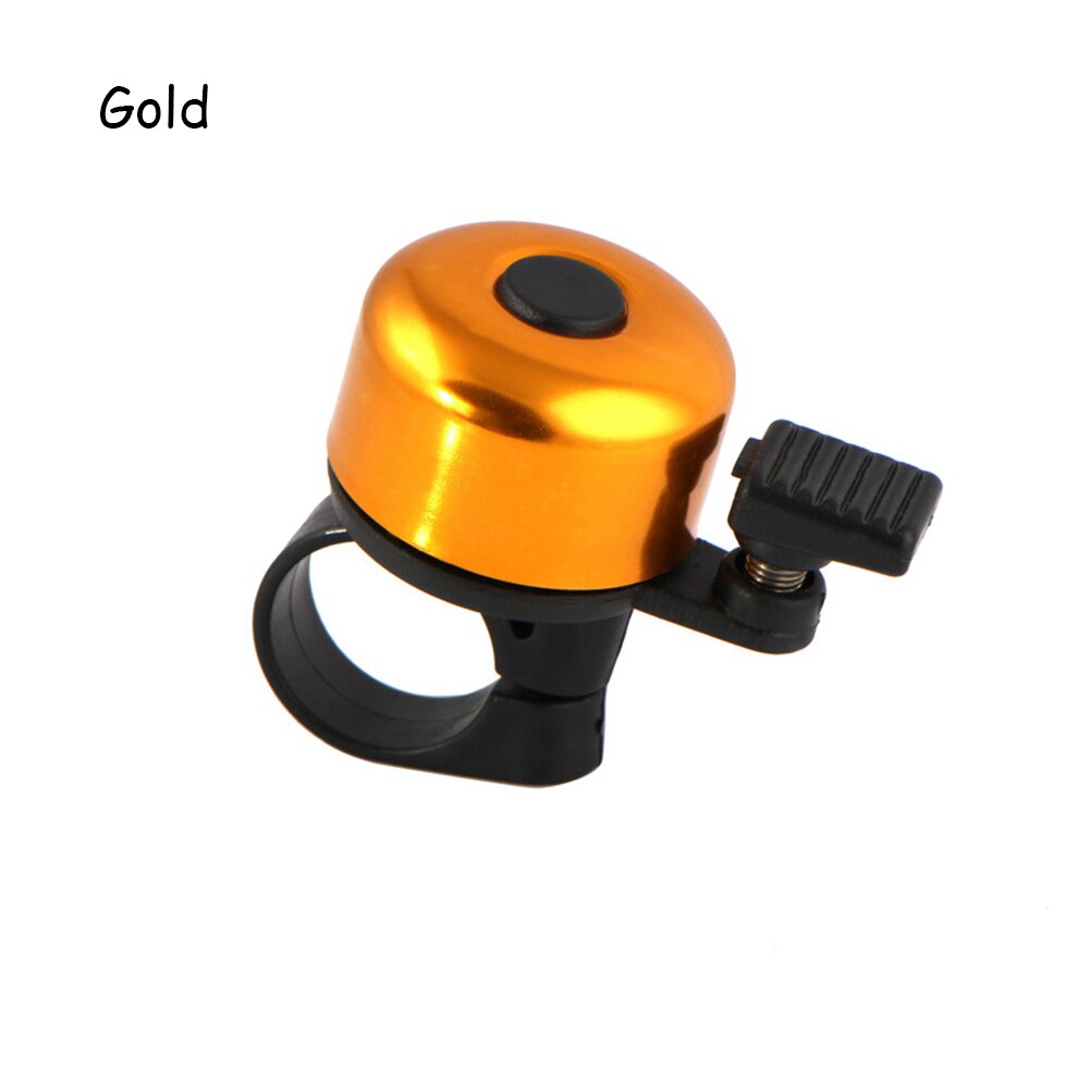1pc 4 farver cykel klokke horn lyd alarm sikkerhed cykling beskyttende udendørs cykel styr metal klokke ringe cykel tilbehør: Gul
