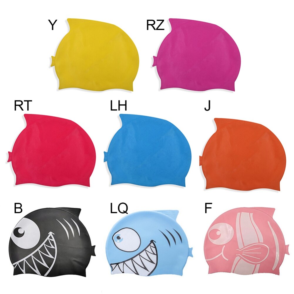 Pure Silicone Ear Protection Swimming Cap Children's Swimming Pool Cap Swimming Cap