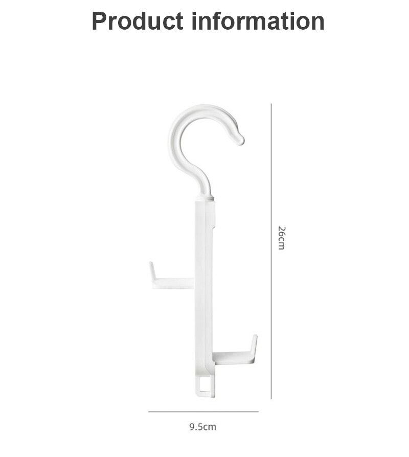 Multifunctional Hangers Rotatable Double-sided Coat And Hat Storage Hook Closet Adjustable Clothes Hanger Belt Scarf Hanger
