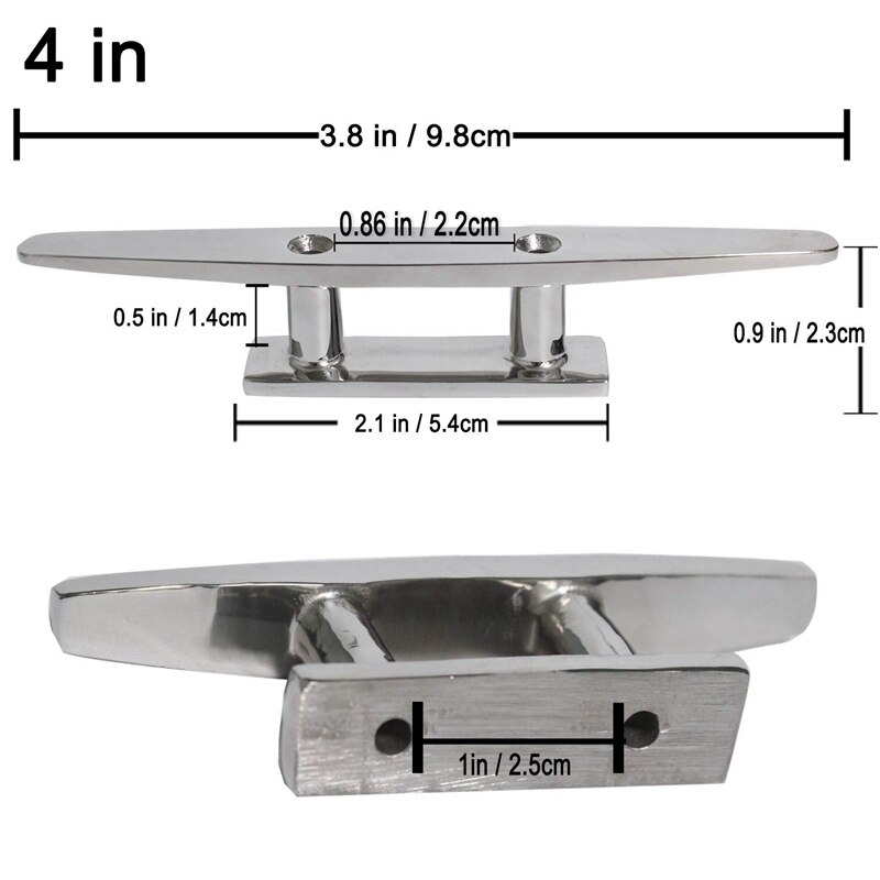 Boot Cleat Open Base Boot Cleat, Dock Cleat Alle 316 Roestvrij Staal Boot Afmeren Accessoires, omvatten Installatie Meubi