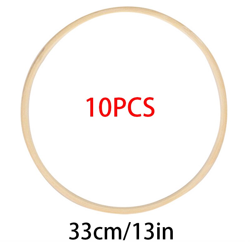 Cadre rond en bois de bambou, 8-40cm, cercle de broderie, outils pour bricolage, artisanat, couture, accessoires de décoration: 33cm