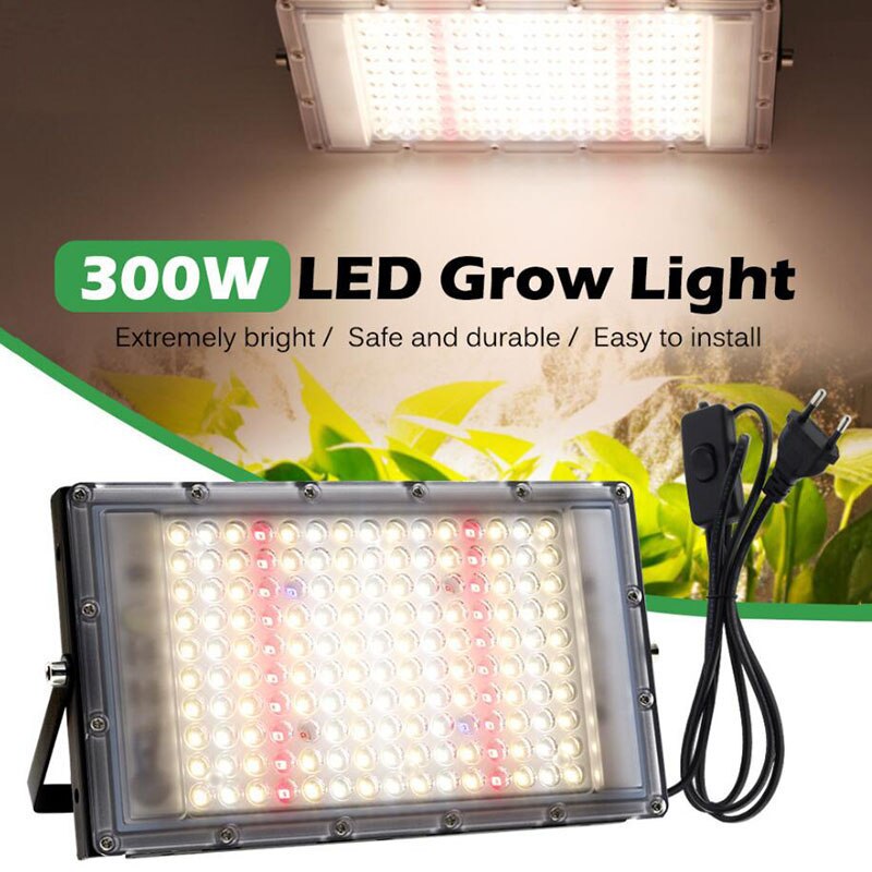 300W Daglicht Led Plant Grow Light Zaad Bloem Groeiende Phyto Lamp Kit Volledige Spectrum 220V Voor Indoor Grow tent Box Verlichting P1