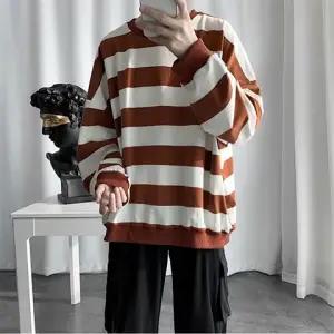 Oversized strip herre hættetrøjer koreansk hip hop efterår tynde afslappede sweatshirts kvinder rock hættetrøje plus størrelse tøj mænd japan hættetrøje: 2 / Xxxl