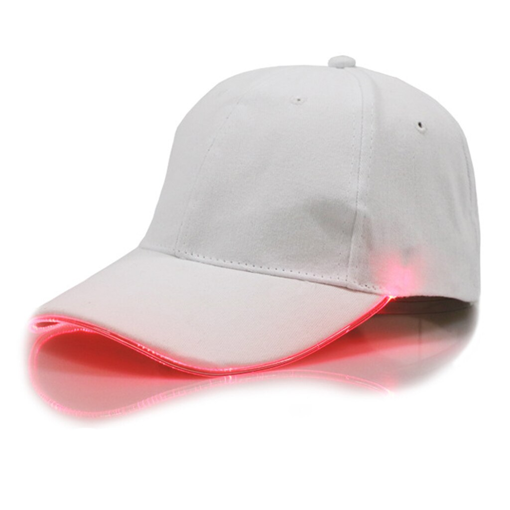 Ultra Bright LED Baseball Cap Optical Fiber Glowing Hat Hip-Hop