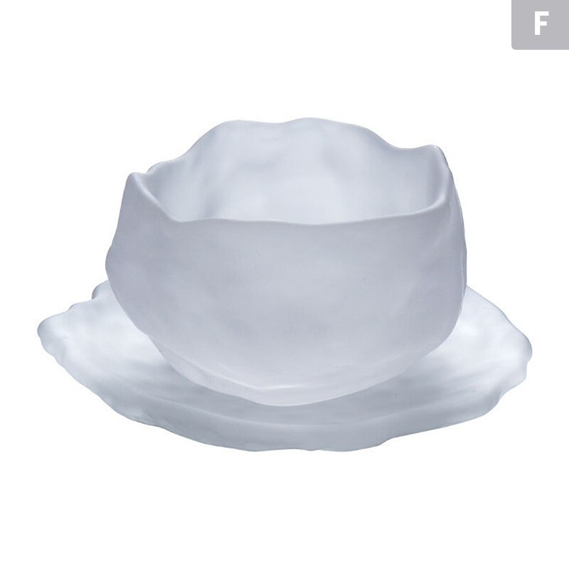 1pc Japanese Style Glass Cup Tasting Transparent Tea Cups White Wine Cocktail Cup Bar Drinking Glasses Home Decorations: F