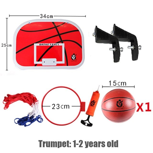 Basketball Hoop - Portable Plastic - 3 Sizes Available - Outdoor Shooting Equipment: White