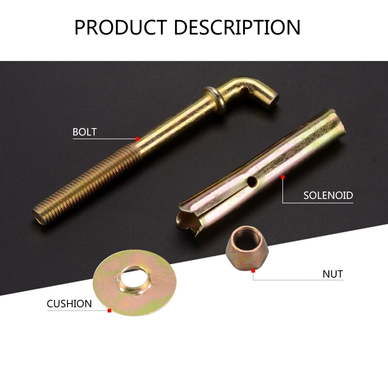 Soporte de soporte de pared para calentador de agua eléctrico/Solar, gancho de Metal, tornillo de expansión M10, longitud de 3,94 &#39;&#39;/3,54&#39;&#39;, A0NC