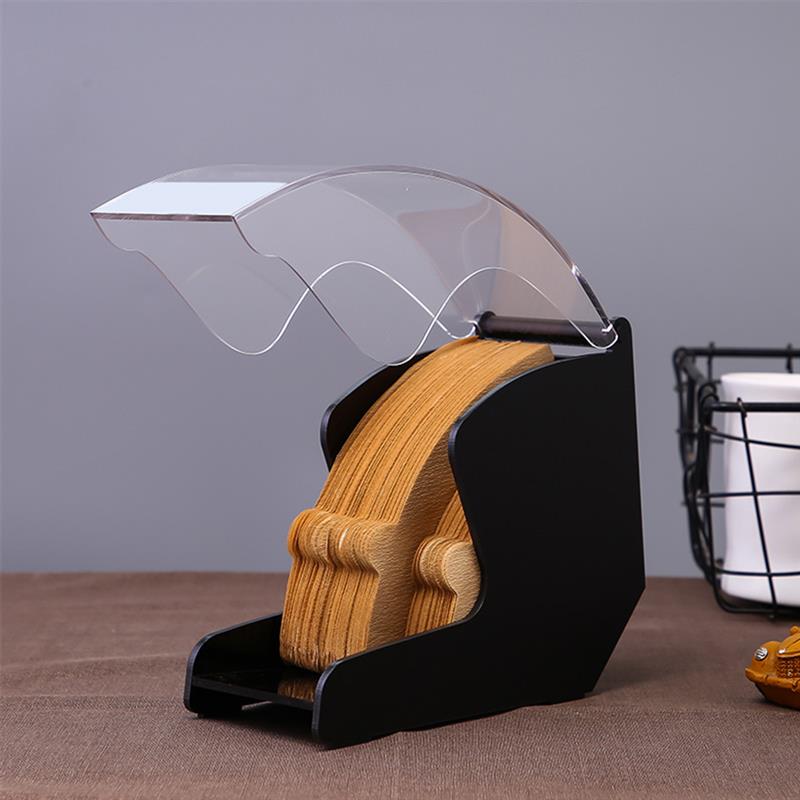 Neue V60 Tropfen Kaffee Filter Papier Halfter Kegel Filter Papier Kasten Lagerung Gestell Staub nachweisen Arbeitsplatte Spender Stehen Mit Abdeckung