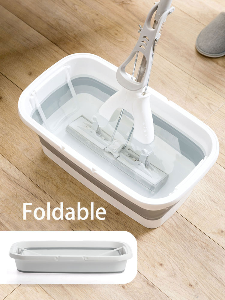 Portatile Pieghevole Mocio Secchio Rettangolare di Pulizia Del Veicolo Bacinella di Plastica per Uso Domestico di Grandi Dimensioni Mocio Barile Acqua Serbatoio di Stoccaggio