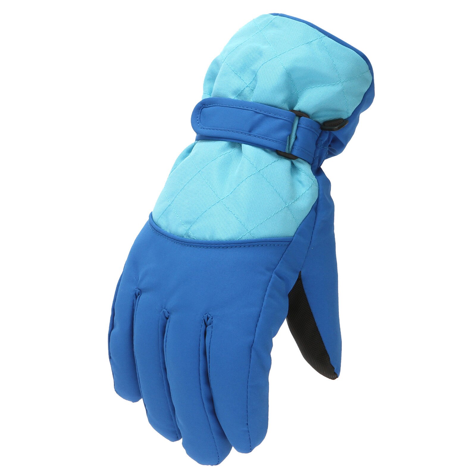 Girls Boys Waterproof Warm Gloves Winter Ski Gloves Snow Kids Windproof Skiing Snowboard Gloves Riding Gloves: Blue 