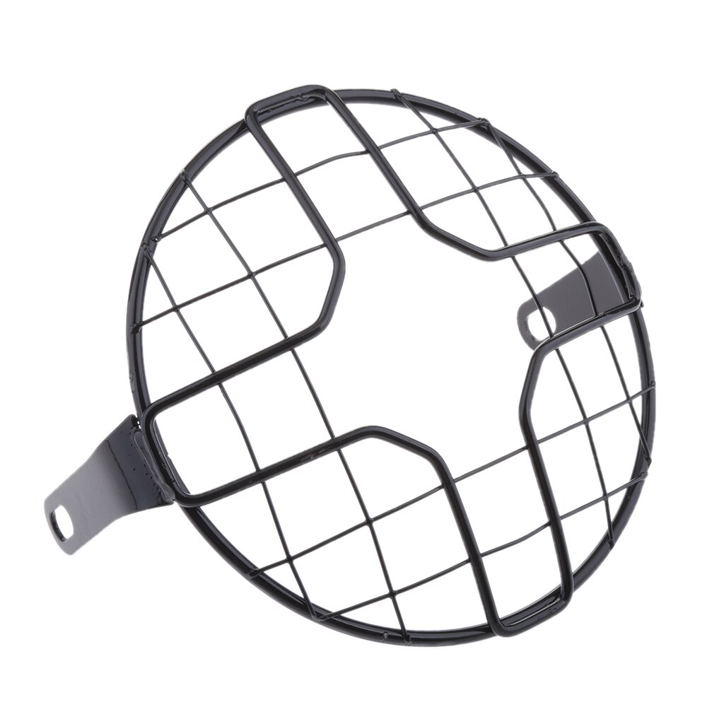 Cubierta de luz para faro delantero de motocicleta, protección de rejilla, 7 pulgadas