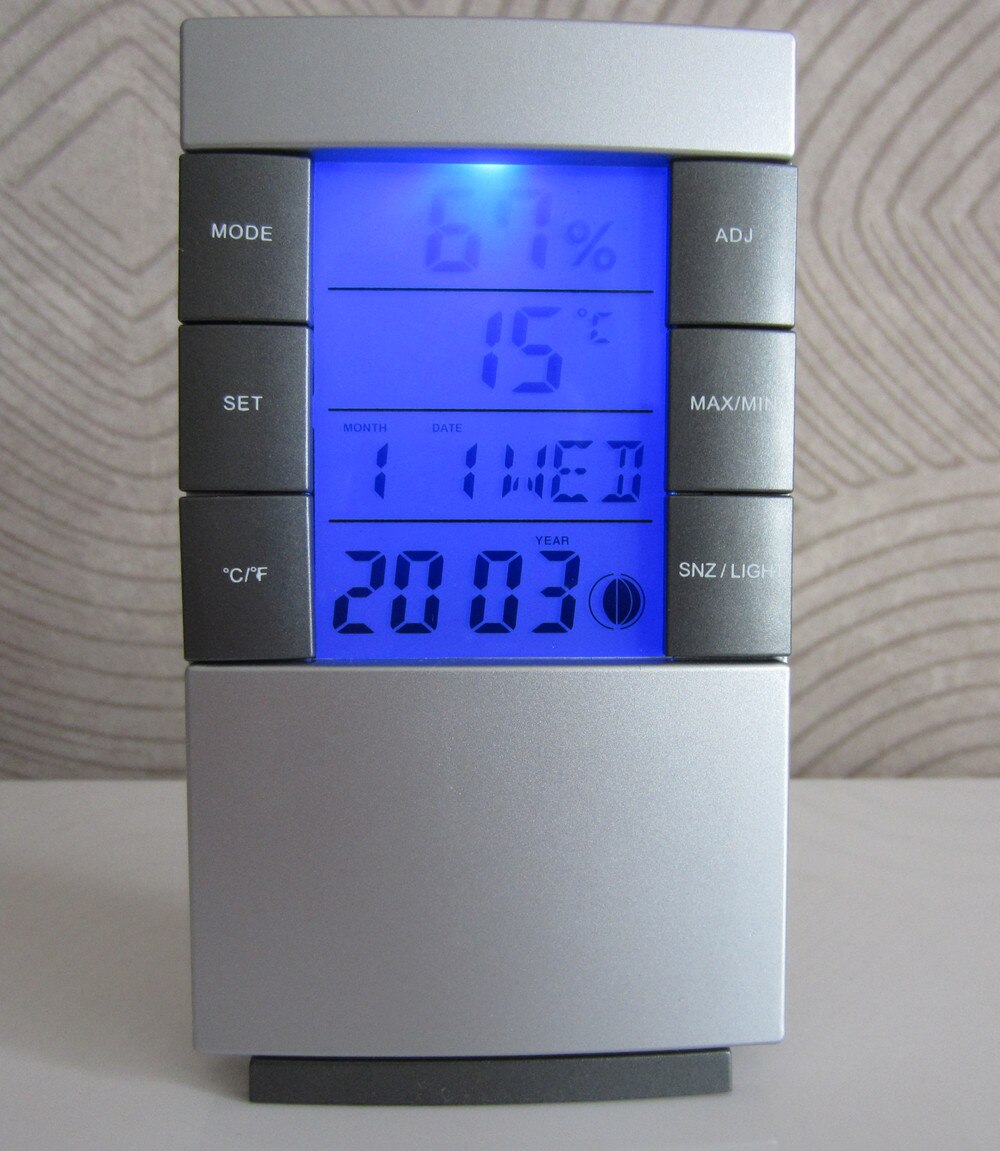 Hygromètre maison <br/> HMRE1 - LCD rétro-éclairé main image 1