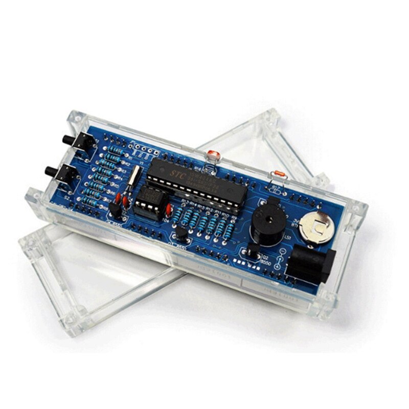DIY Digitale Uhr Bausatz 4 Ziffer LED Elektronische Uhr Bausatz Großen Bildschirm Mit transparent fallen LED Grün