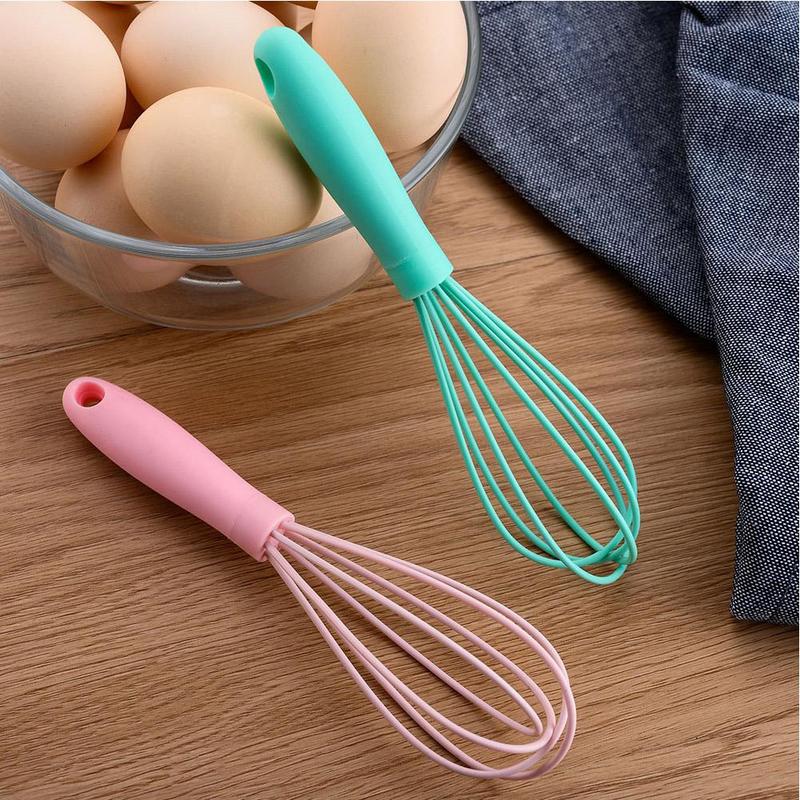 Multifunctional Rotary Manual Egg Beater Mixer Mini Bake Tools Kitchen Egg Silicone Agitator Tool Egg Whisk Eco-Friendly Pl P3L6