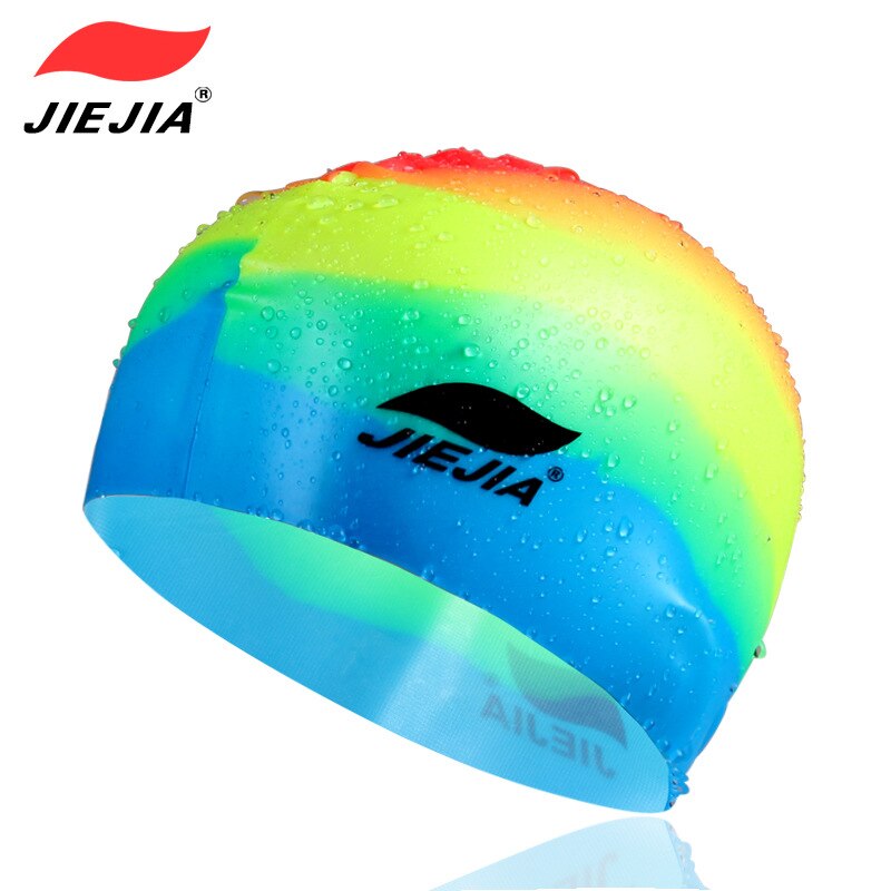 Unisex adult swim cap waterproof silicone swimming pool hart High elasticity
