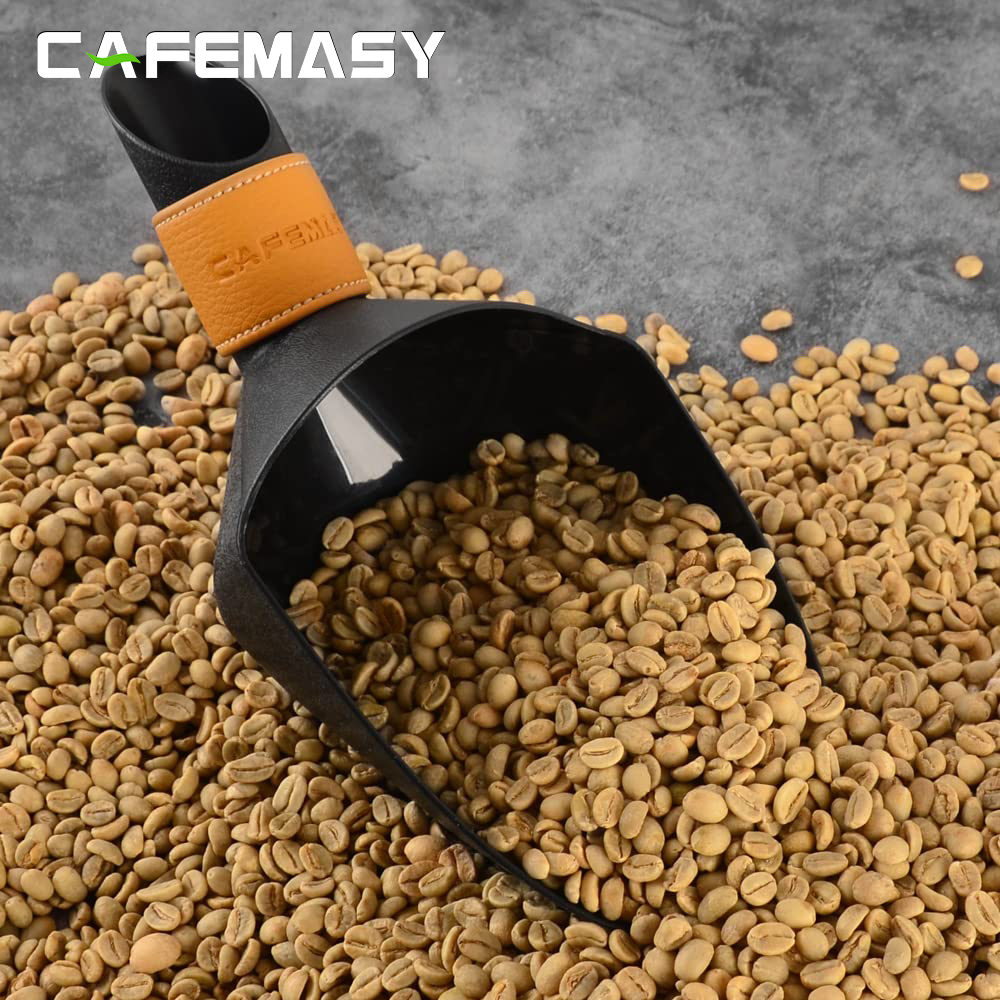 Cafemasy abs kahvipapujen kauhat lapio suuri kapasiteetti kestävä lapio kahvipapujen jauhoille jääkuutioiden kapasiteetin mittaustyökalu