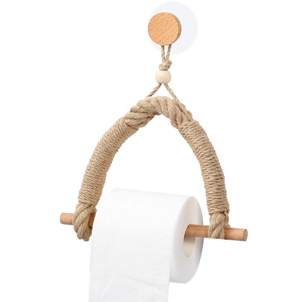 Retro Accessoire Handdoek Opknoping Touw Toiletrolhouder Home Hotel Badkamer Decoratie Benodigdheden Papieren Handdoek Houder Toiletpapier S